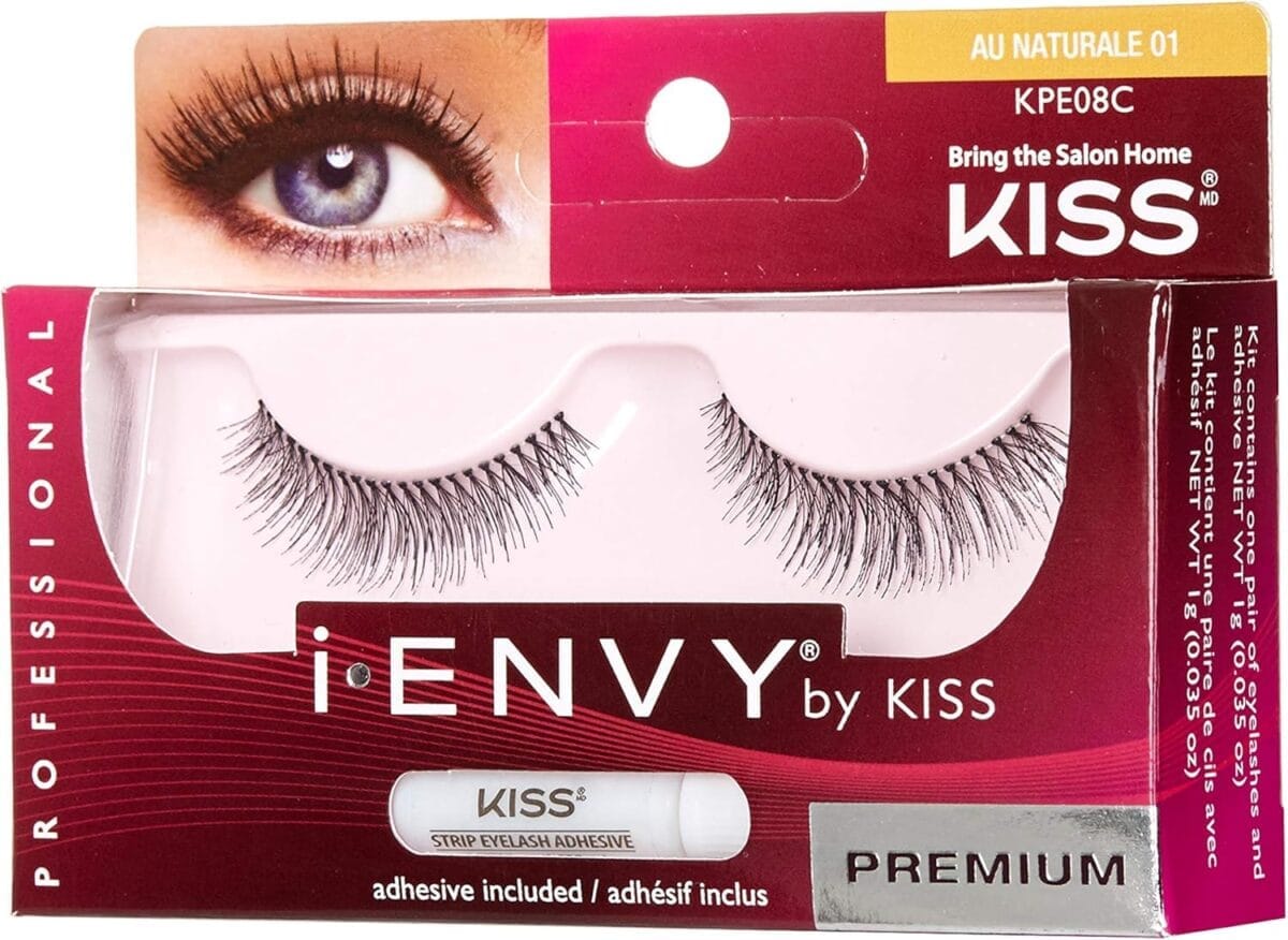 KISS I.Envy Eyelashes Au Natural KPE08C - 1 Pair